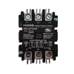 Migro 40A 3 Pole Definite Purpose Contactor - 110/120VAC Coil - UL Certified