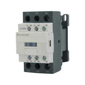 Shopcorp 30A 3 Pole IEC Contactor - Versatile Solution for HVAC, AC Motor, and Lighting Control