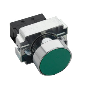 Shopcorp Small Push Button with Flat Head, N/O - On/Off, Start/Stop, Self-Resetting Momentary Switch (Green/Red)