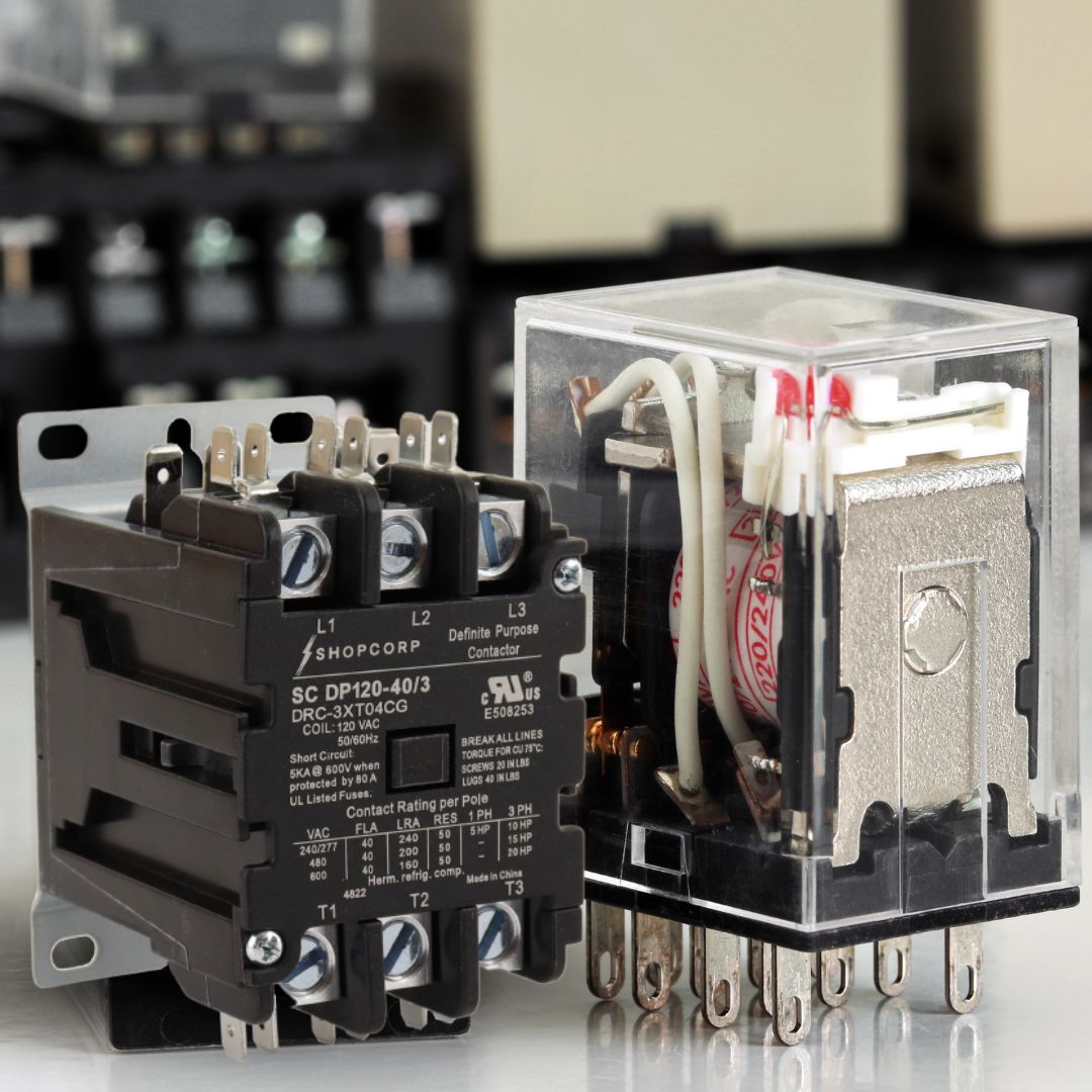 Understanding the differences between Electrical Contactors and Relays