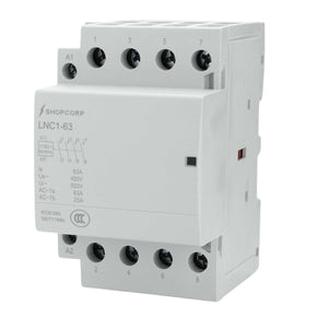 Shopcorp 40A 4 Pole NO IEC 400V Contactor - 110/120VAC Coil for HVAC, AC, Motor Load, and Lighting