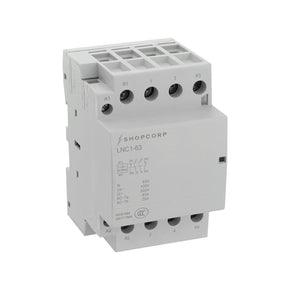 Shopcorp Contactor - 63A 4 Pole 2NO/2NC 400V - 110/120VAC for HVAC AC Motor and Lighting