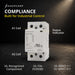 Shopcorp 2 Pole 63A NO Contactor, 230V AC/DC Coil for HVAC & Lighting, DIN Rail, UL Recognized