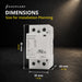 Shopcorp 2 Pole 63A NO Contactor, 230V AC/DC Coil for HVAC & Lighting, DIN Rail, UL Recognized