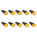 Shopcorp 20mA Energy Saving, Industrial LED Indicator Lights - 10 Yellow Bulbs