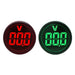 Shopcorp Round LED Voltage Meter Indicator - AC20-500V, 22 mm Digital Voltmeter