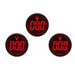 Shopcorp Round LED Voltage Meter Indicator – AC20-500V, 22 mm Digital Voltmeter