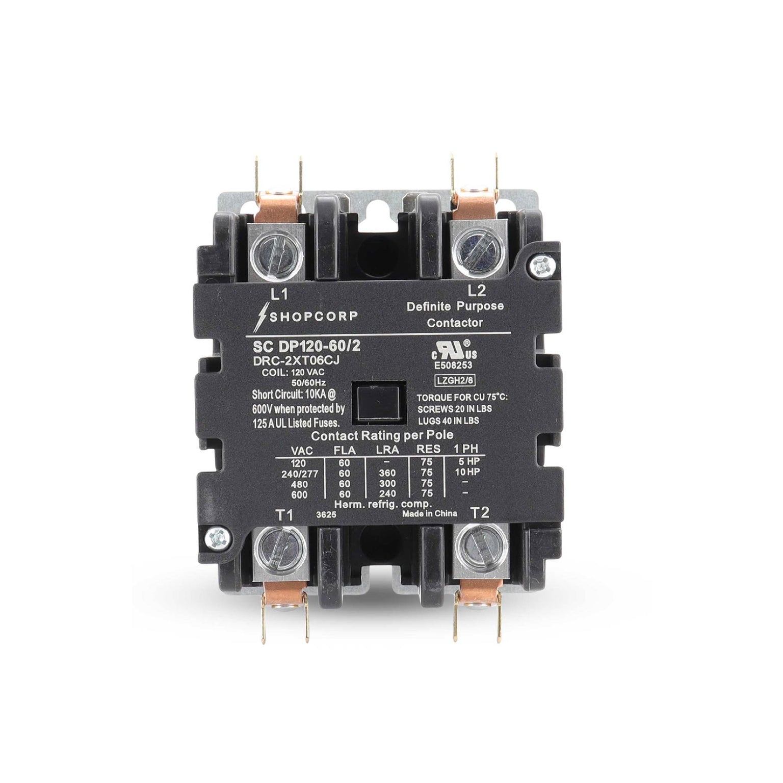 2 Pole Contactors | UL Listed Contactors for HVAC, Lighting & Motor ...