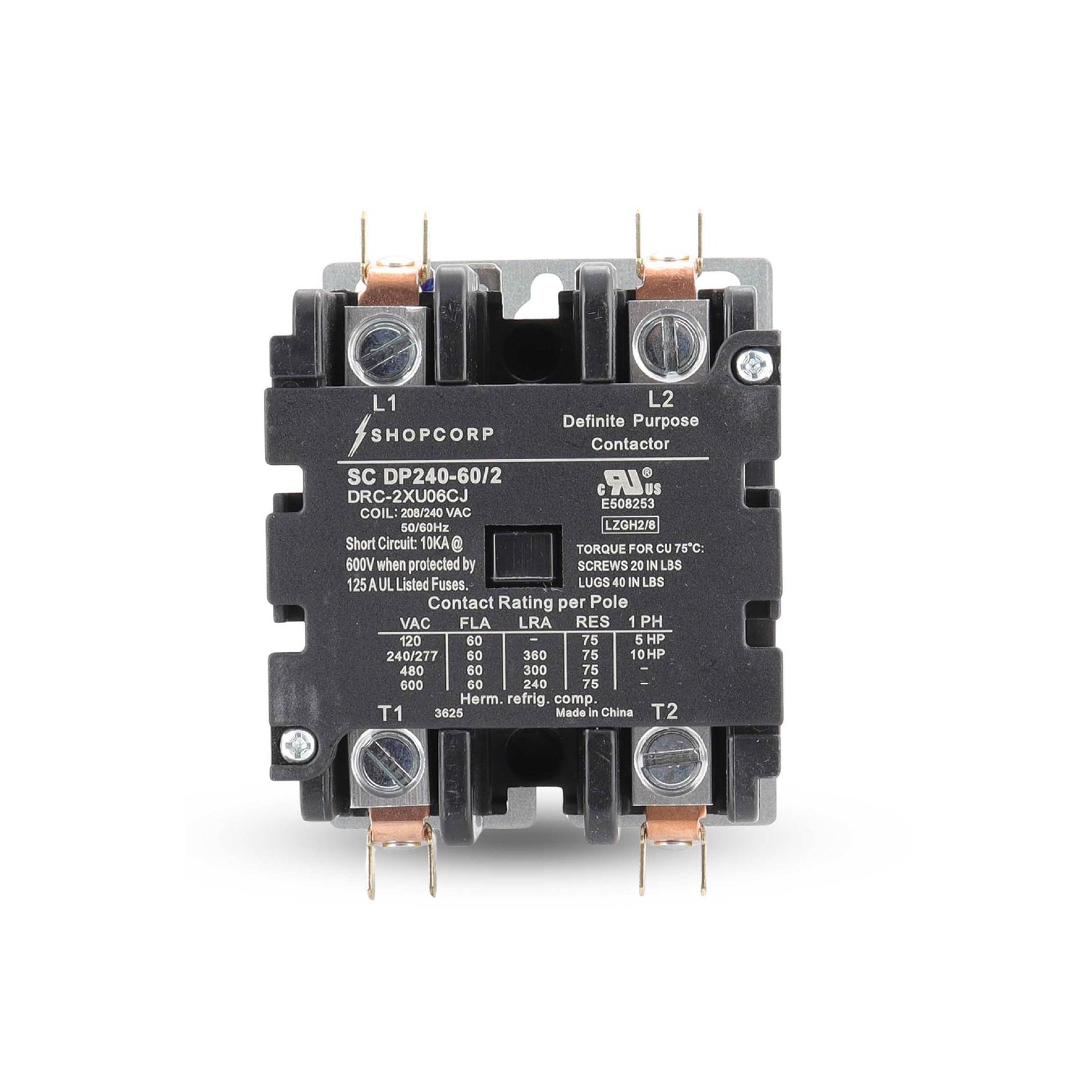 2 Pole Contactors | UL Listed Contactors for HVAC, Lighting & Motor ...