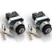 Shopcorp 2 - Position Maintained Selector Rotary Key Switch - 22mm, 415V and 10A Electrical Switch