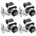 Shopcorp 2 - Position Maintained Selector Rotary Key Switch - 22mm, 415V and 10A Electrical Switch