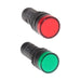 Shopcorp 20mA Energy Saving, Industrial LED Indicator Lights - 5 Green and 5 Red Bulbs