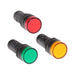 Shopcorp 20mA Energy Saving, Industrial LED Indicator Lights - 2 Green, 2 Yellow and 2 Red Bulbs