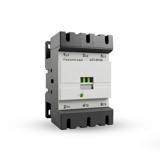 Shopcorp 3 Pole AC Contactor 150A AC-3, 220/240VAC Coil, 200A Ith, IEC 690V Industrial Contactor for Motor, HVAC, Pump & Lighting Control - Main