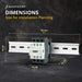 Shopcorp 3 Pole NO and Auxiliary 1NO-1NC Contactor for HVAC, AC, Motor and Lighting Dimensions