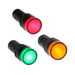 Shopcorp 20mA Energy Saving, Industrial LED Indicator Lights - 2 Green, 2 Yellow and 2 Red Bulbs