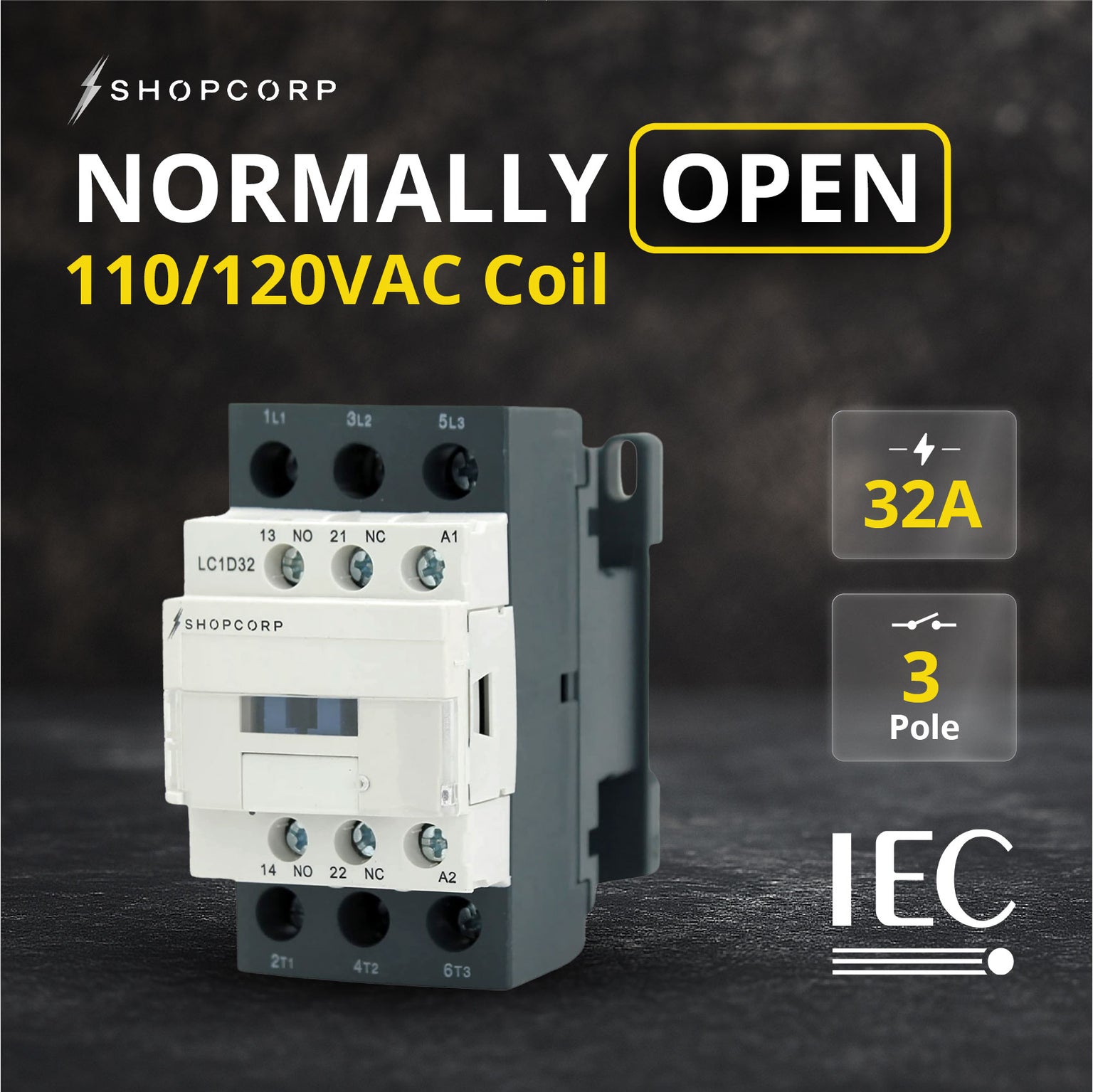 120VAC Contactors | Reliable Electrical Contactors for HVAC & Lighting ...