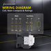 Shopcorp 30A 3 Pole Contactor - NO IEC 660V, Aux 1NO/1NC - 110/120VAC Coil or 220/240VAC Coil for HVAC, AC, Motor and Lighting
