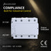 Shopcorp 100 Amp 4 Pole Normally Closed Contactor IEC 500V - 110/120VAC Coil for HVAC, AC, Motor Load & Lighting Systems - compliance