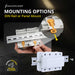 Shopcorp 100 Amp 4 Pole Normally Closed IEC 500V Contactor with DIN Rail and 2 Screws for HVAC, AC, Motor Load and Lighting - Mounting Options