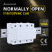 Shopcorp 100 Amp 4 Pole Normally Open IEC 500V Contactor with DIN Rail and 2 Screws for HVAC, AC, Motor Load and Lighting - NO