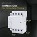 Shopcorp 63A 4 Pole IEC NC Contactor -  24V Coil for HVAC, AC, Motor Load and Lighting