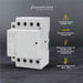 Shopcorp 63 Amp 4 Pole 2NO / 2NC 400V Contactor - 110/120VAC for HVAC, AC, Motor Load and Lighting