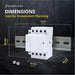 Shopcorp 40A 4 Pole Normally Closed Contactor IEC 400V - 110/120VAC Coil whit DIN Rail for HVAC, AC, Motor Load, and Lighting