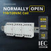 Shopcorp 63A 12 Pole (4x3) NO Contactor - IEC 400V - 110/120VAC Coil - with DIN Rail & Screws for HVAC, Motor & Lighting - NO