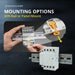 Shopcorp 60A 4 Pole NO Contactor - IEC 400V - 110/120VAC Coil  for HVAC, Motor & Lighting - Mounting