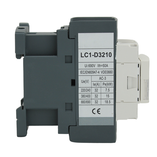 Shopcorp 30A 3 Pole IEC Contactor - Versatile Solution for HVAC, AC Motor, and Lighting Control