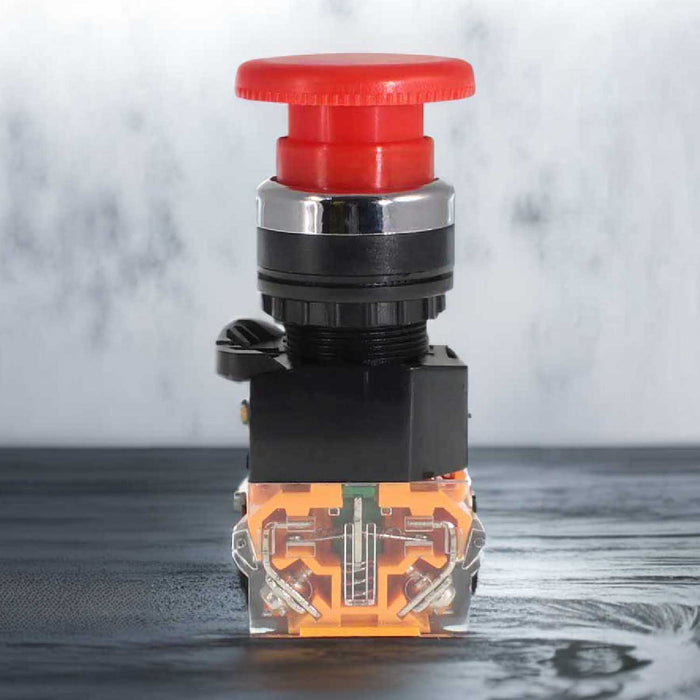 1NC 1NO Estop Switch 660V 10A 4-Pack Emergency Stop Push Button Switches - 22mm Red Mushroom E-Stop 10A/660V 22mm Red Mushroom Estop Button 10a 660v - Foto 7