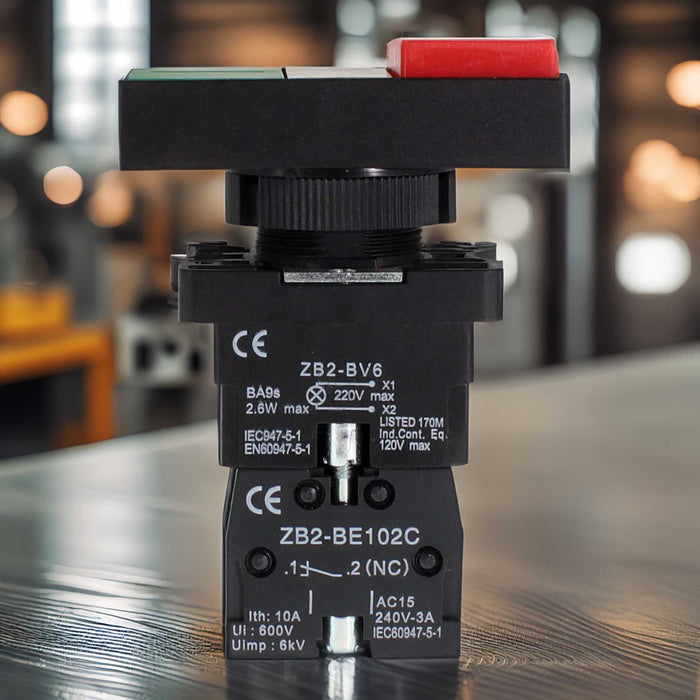 Push Button On/Off Switch for Distribution Boxes, Double Head ...