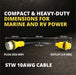 Shopcorp 50A to 30A Marine Shore Power Adapter Cord. SS2-50P to L5-30R, 1.5FT Heavy-Duty STW Cable, UL/ETL Certified