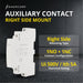 Shopcorp Auxiliary Contact for AC Contactor 1 NO 1 NC Auxiliary Contact Block, Right Side Mounting Location