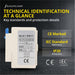 Shopcorp Auxiliary Contact LA1-D11 for AC Contactor 1 NO 1 NC Auxiliary Contact Block, Front Mount Design Contactor