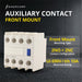 Shopcorp Auxiliary Contact LA1-D22 for AC Contactor 2 NO 2 NC Auxiliary Contact Block, Front Mount Design Contactor