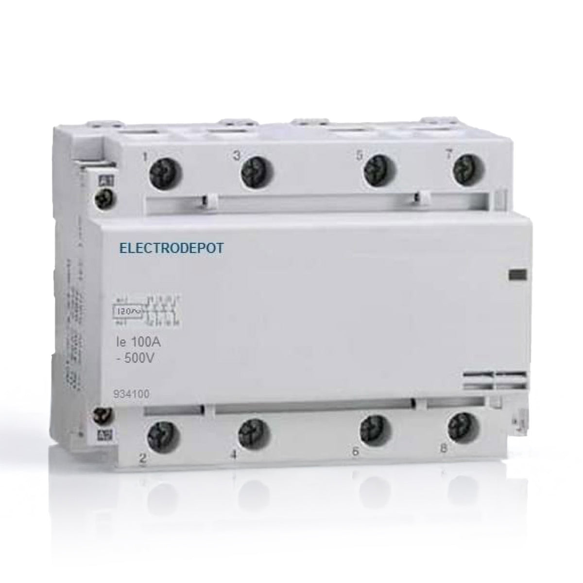 Contactor 100A, 500V, 110/120VAC, 4 Pole Normally Open — ContactorDepot.com