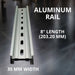 Electrodepot 2 Pieces Slotted Aluminum DIN Rail (35 mm x 8-in) with 4 #10 Stainless Steel Screws