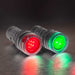 Shopcorp 20mA Energy Saving, Industrial LED Indicator Lights - 3 Green and 3 Red Bulbs