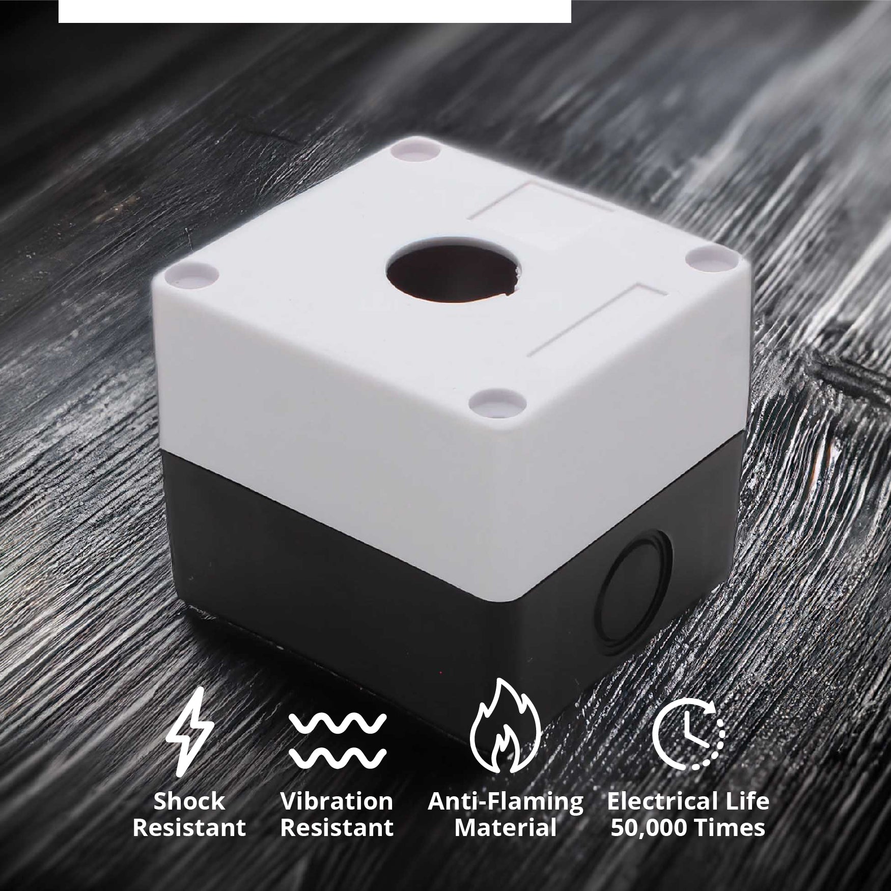 Single Button Control Box Shopcorp Single Push Button Switch Control Station Box, 22mm Dustproof ...
