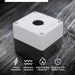 Shopcorp Push Button Switch Control Station Box - 22mm Single Push Button Hole, Dustproof and Waterproof, 1NO/1NC