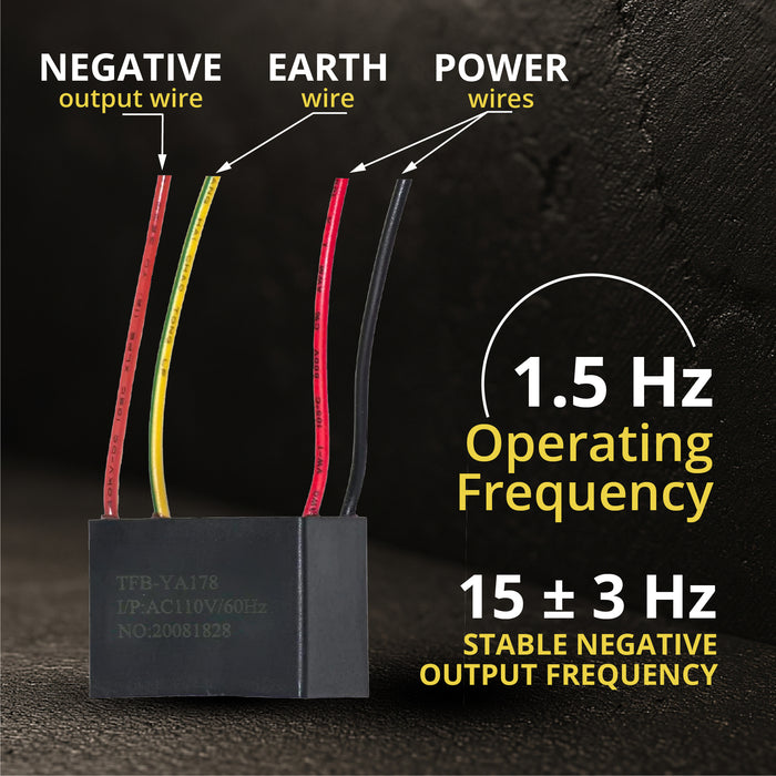 Electrodepot Variable Density Plasma Negative Ion Generator - 110/120V with Micro Needles Stainless Steel Pin
