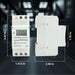 Shopcorp HD Display Memory Function Timer - ATHC 15A, 110V, DIN Rail Mounting