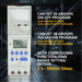 Shopcorp HD Display Memory Function Timer - ATHC 15A, 110V, DIN Rail Mounting