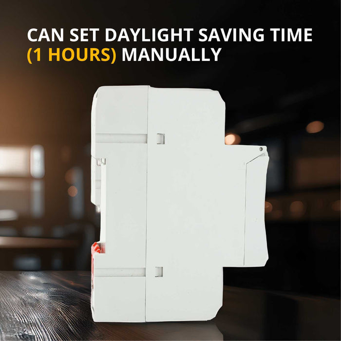 Shopcorp HD Display Memory Function Timer - ATHC 15A, 110V, DIN Rail Mounting