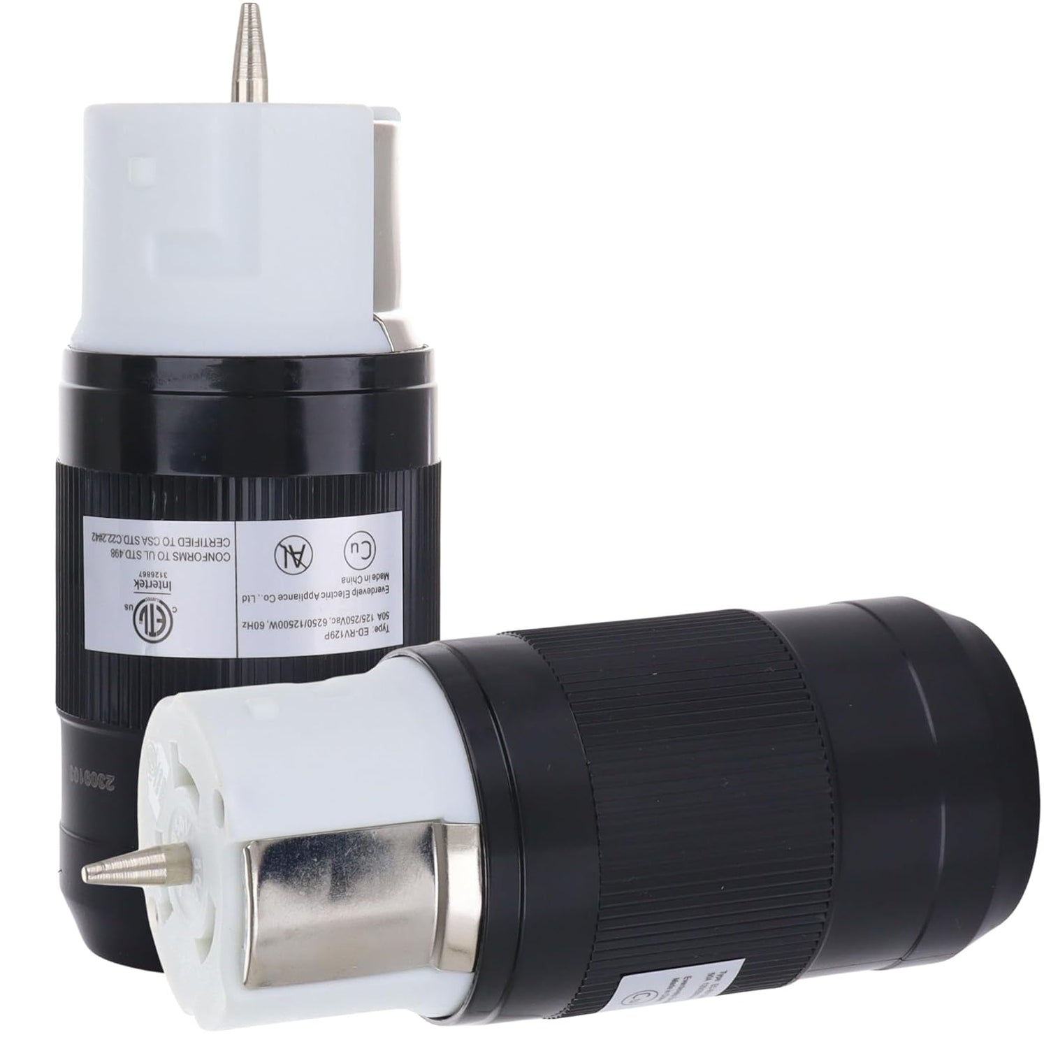 Generator Contactor 50 Amp Generator Plug (Female), Connector, 125 Volt/250 Volt, CS6364 5 ...