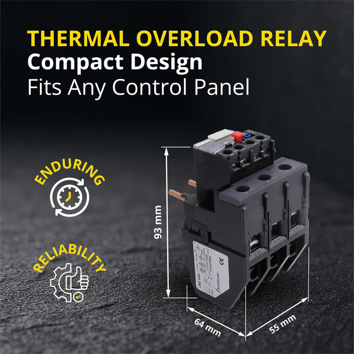Thermal Overload Relay LR2-D33 (23–32A) – Motor Protection Relay with 1NO/1NC, IEC Rated, DIN Rail Mount