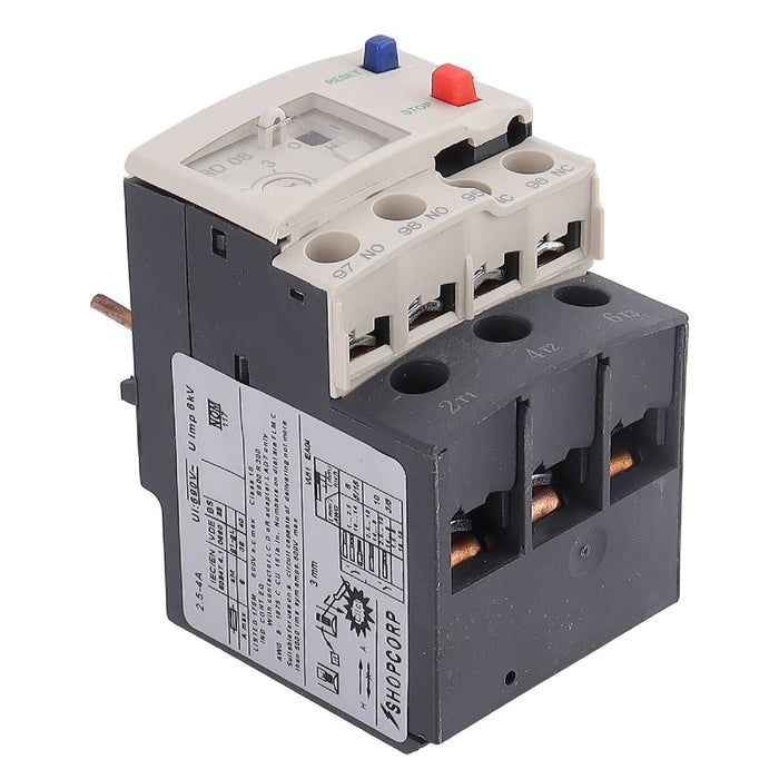 Thermal Overload Relay LR2-D13 (2.5–4A) – Motor Protection Relay with 1NO/1NC, IEC Rated, DIN Rail Mount