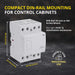 Shopcorp 63Amp AC/DC 4 Pole Normally Open UL Listed Contactor, 24V Coil, IEC 400V DIN Rail